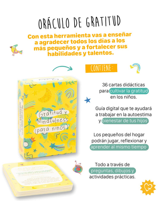 🌟 Oráculo de Gratitud para Niños: Un viaje de aprendizaje y emoción 💛