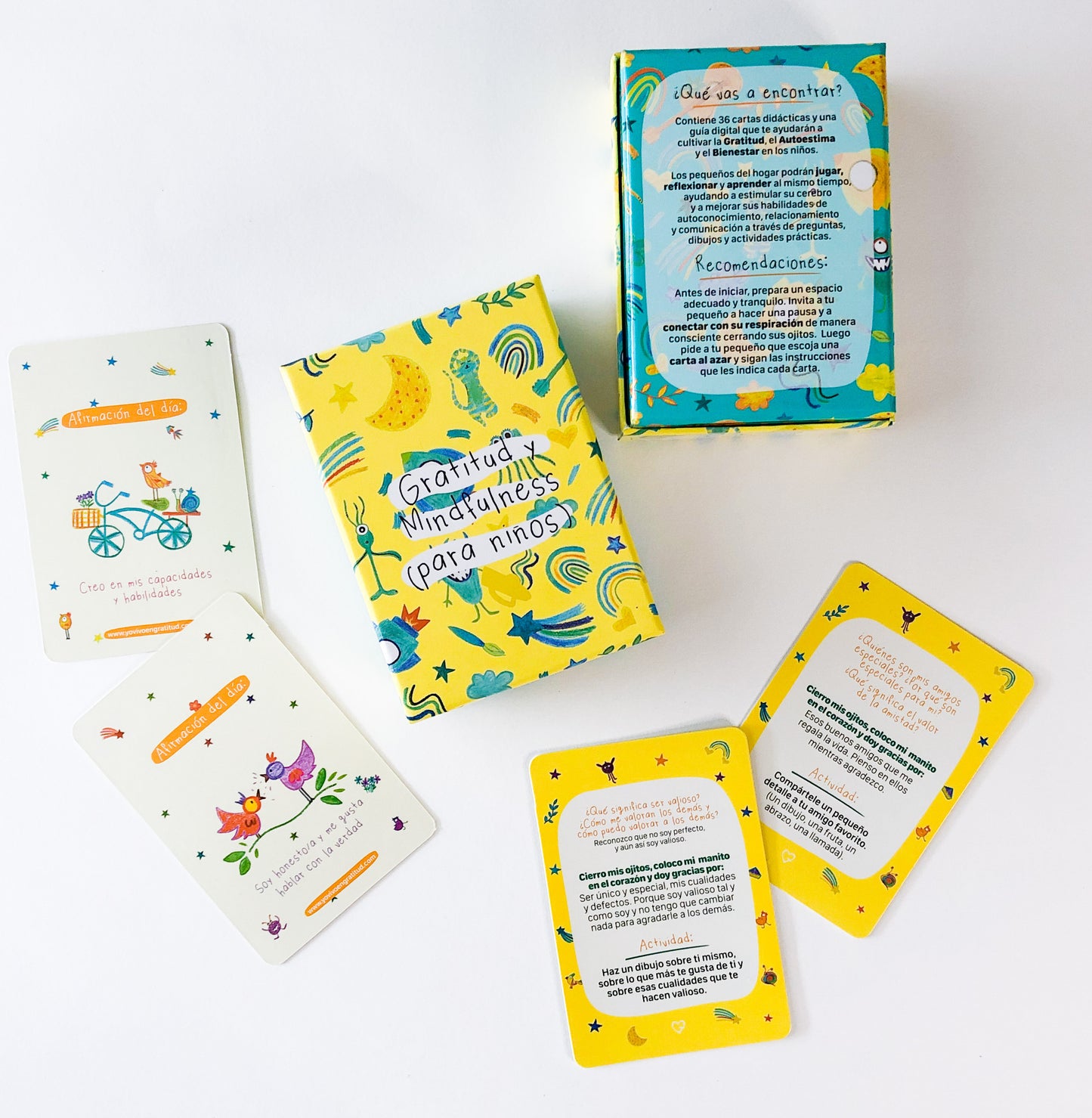 Set x3 Oráculos (Gratitud / Afirmaciones de Amor Propio / Kids)