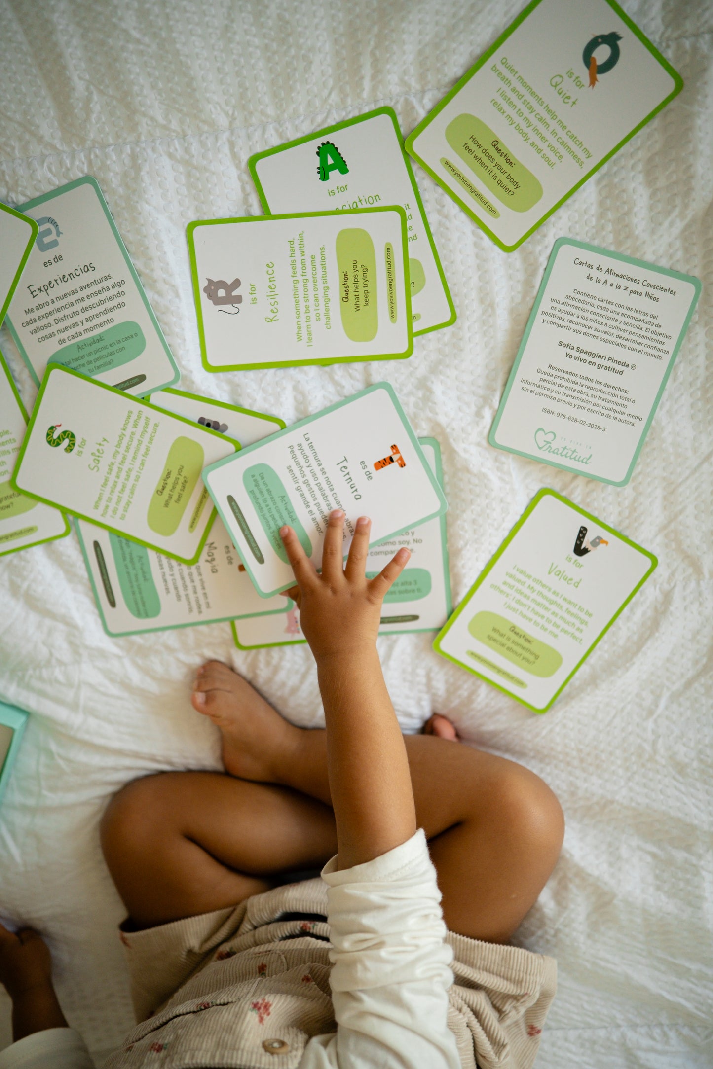 Cartas  A–Z de Gratitud y Mindfulness para Niños