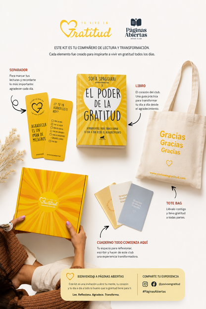 Club de Lectura El poder de la gratitud SEPTIEMBRE con PAGINAS ABIERTAS