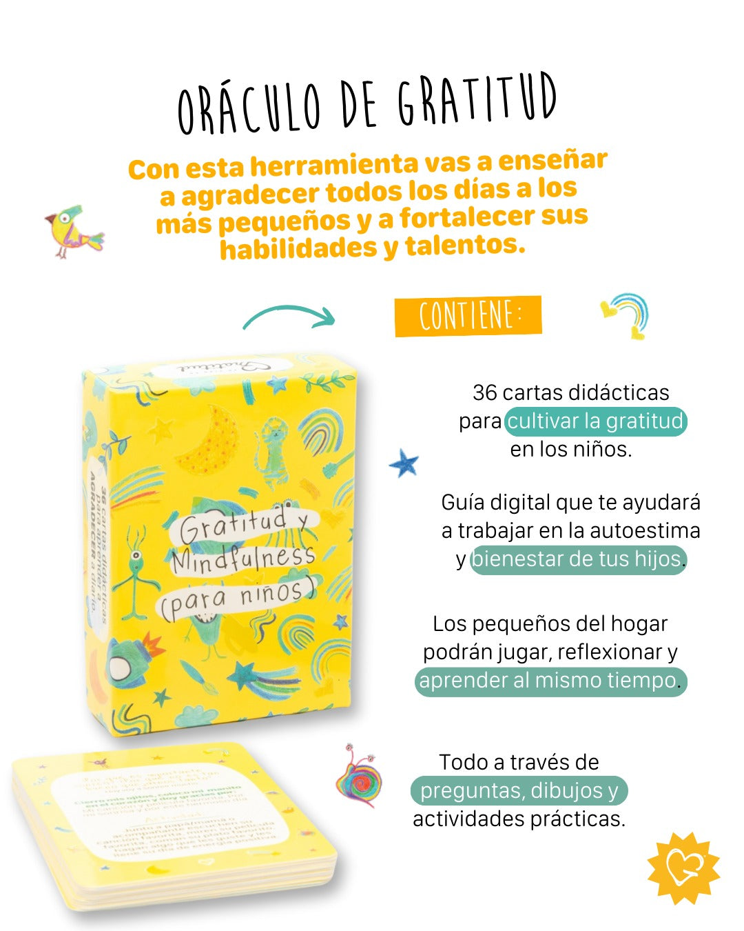🌟 Oráculo de Gratitud para Niños: Un viaje de aprendizaje y emoción 💛
