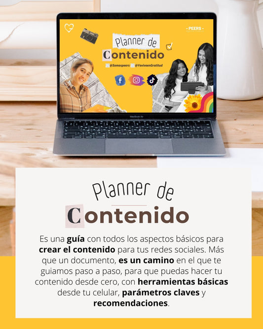 Planner contenido redes sociales